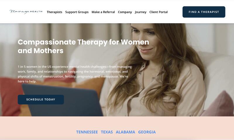 Previous landing page